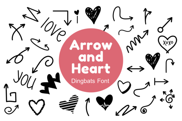 Arrow and Heart: A Font That Adds Romance to Your Brand