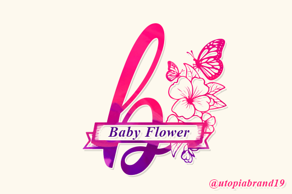 Baby Flower Monogram: A Timeless Font for Editorial Design