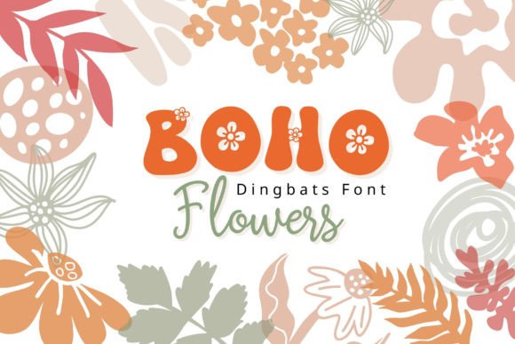 Boho Flowers Font: A Touch of Charm for Every Craft Project