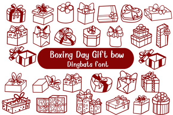 Boxing Day Gift Bow: A Font That Speaks Volume