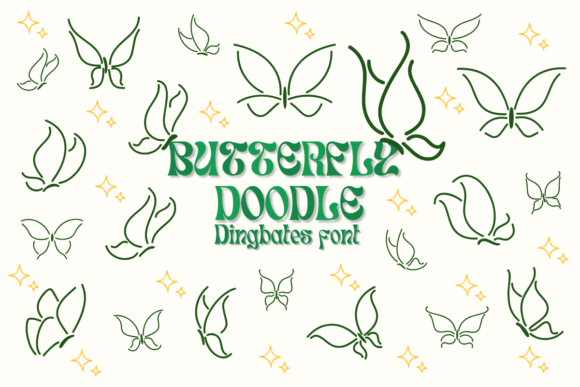 Butterfly Doodle: A Delightful Font for Digital Design