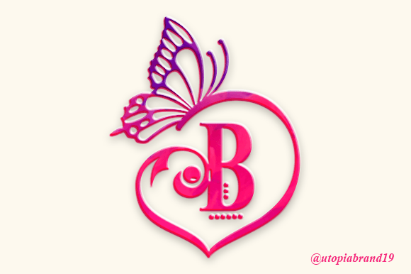 Butterfly Love Monogram: A Font That Elevates Your Brand