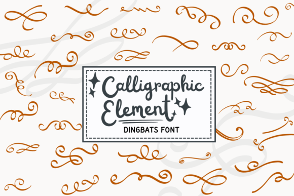 Calligraphy Element: A Beautiful Font for Digital Design