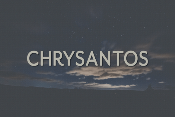 Chrysantos: A Font for Sophisticated Branding