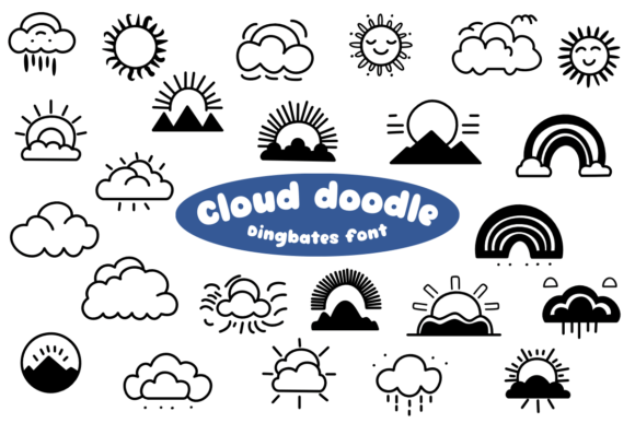Cloud Doodle: A Delightful Font for Editorial Design