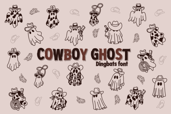 Cowboy Ghost Font: A Sketchy Touch for Creative Craft Projects