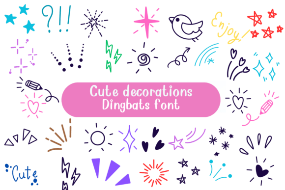 Cute Decorations: A Font That Speaks Volumes