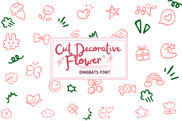 Cute Decorative Flower: A Font for Creative Web Design
