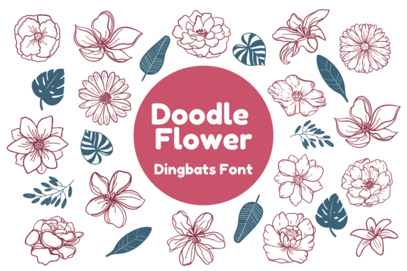 Doodle Flower: A Font That Speaks in Flowers