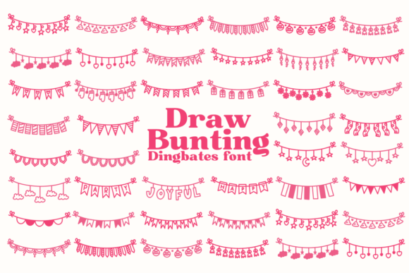 Draw Bunting: A Creative Font for Web Design