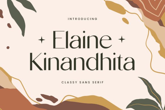 Elaine Kinandhita: A Stylish Sans Serif for Modern Web Design