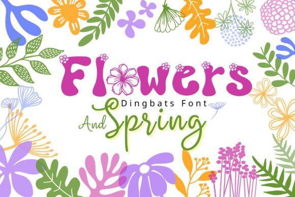 Flowers and Spring Font for Web Design