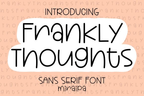 Frankly Thoughts: A Font That Speaks to Your Craft