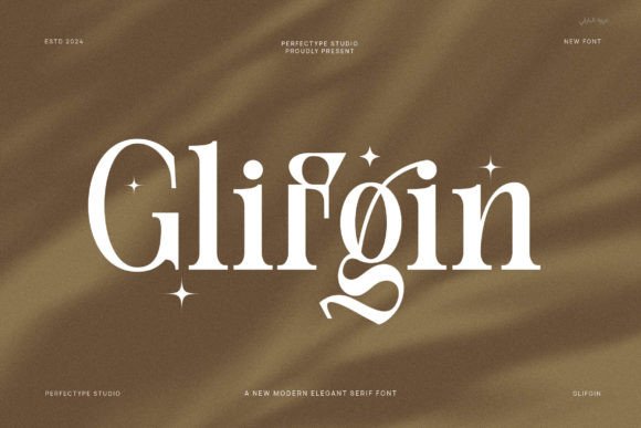 Glifgin: A Serif Font for Elegant Craft Projects