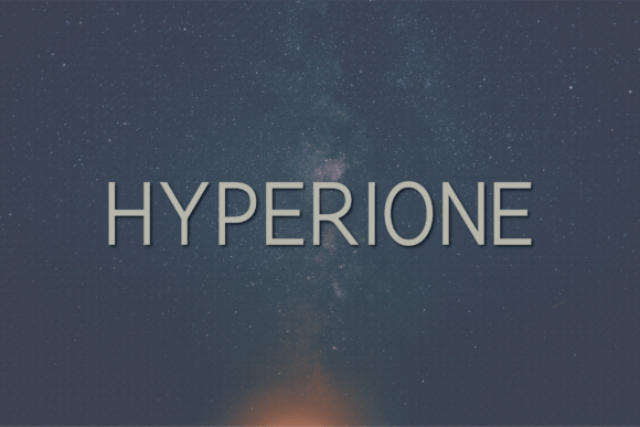 Hyperione: A Font for Modern Editorial Design