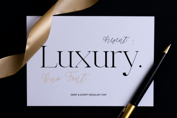 Luxury Duo: A Font That Elevates Every Craft Project