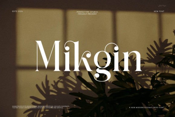 Mikgin: A Serif Font That Elevates Every Craft Project