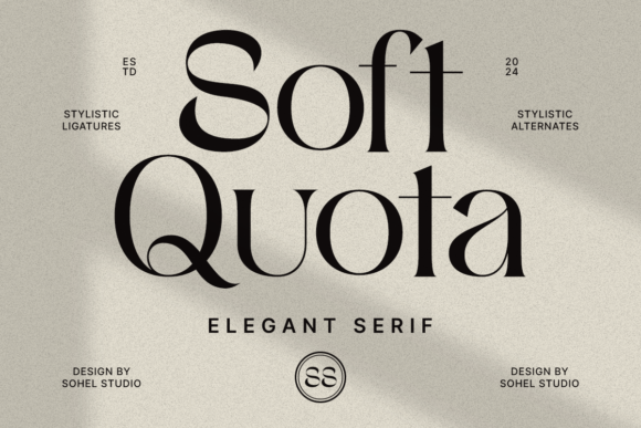 Soft Quota: A Serif Font for Elegant Craft Projects