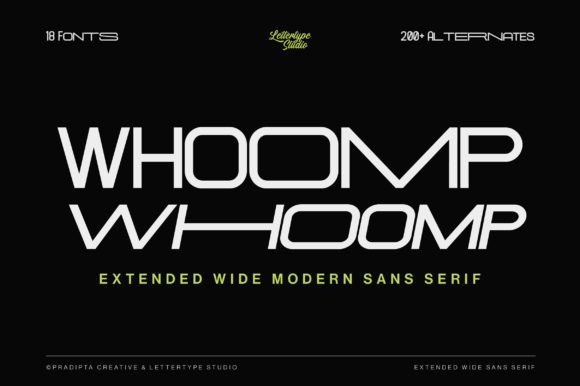 Whoomp: A Modern Sans Serif for Editorial Expression