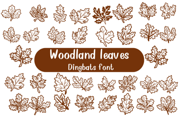 Woodland Leaves: A Decorative Font for Creative Web Design